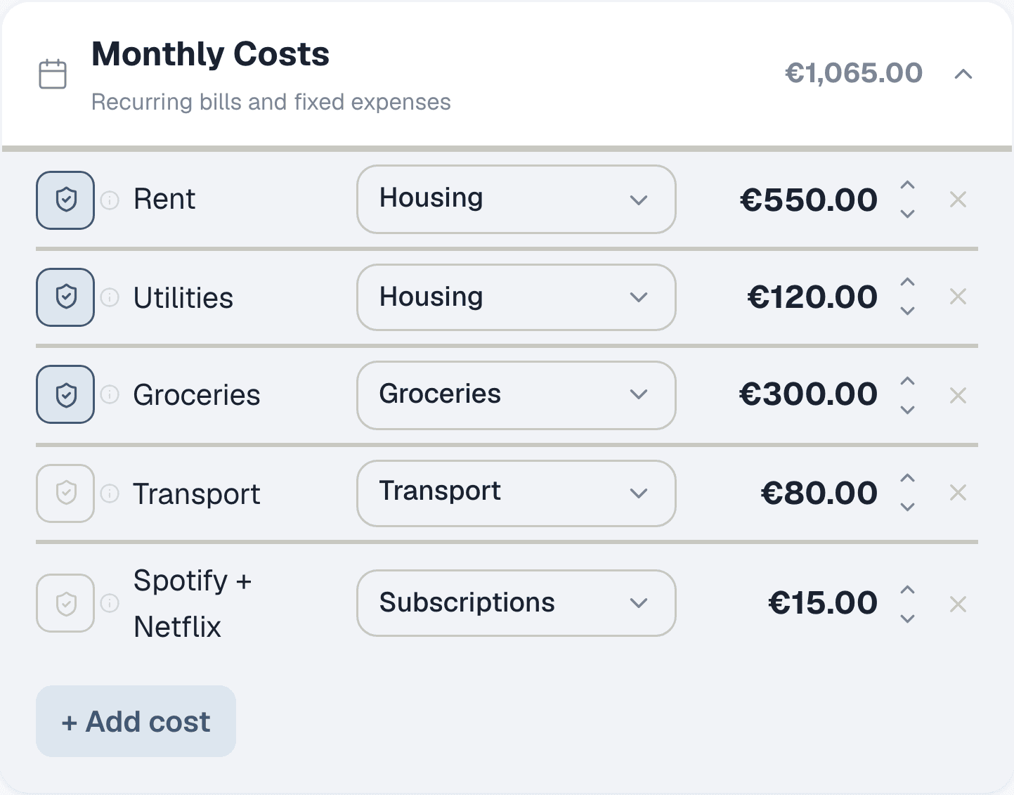 Step 4: See how your costs add up