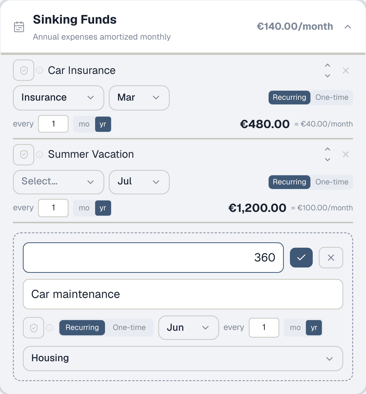 Step 6: Plan for yearly expenses